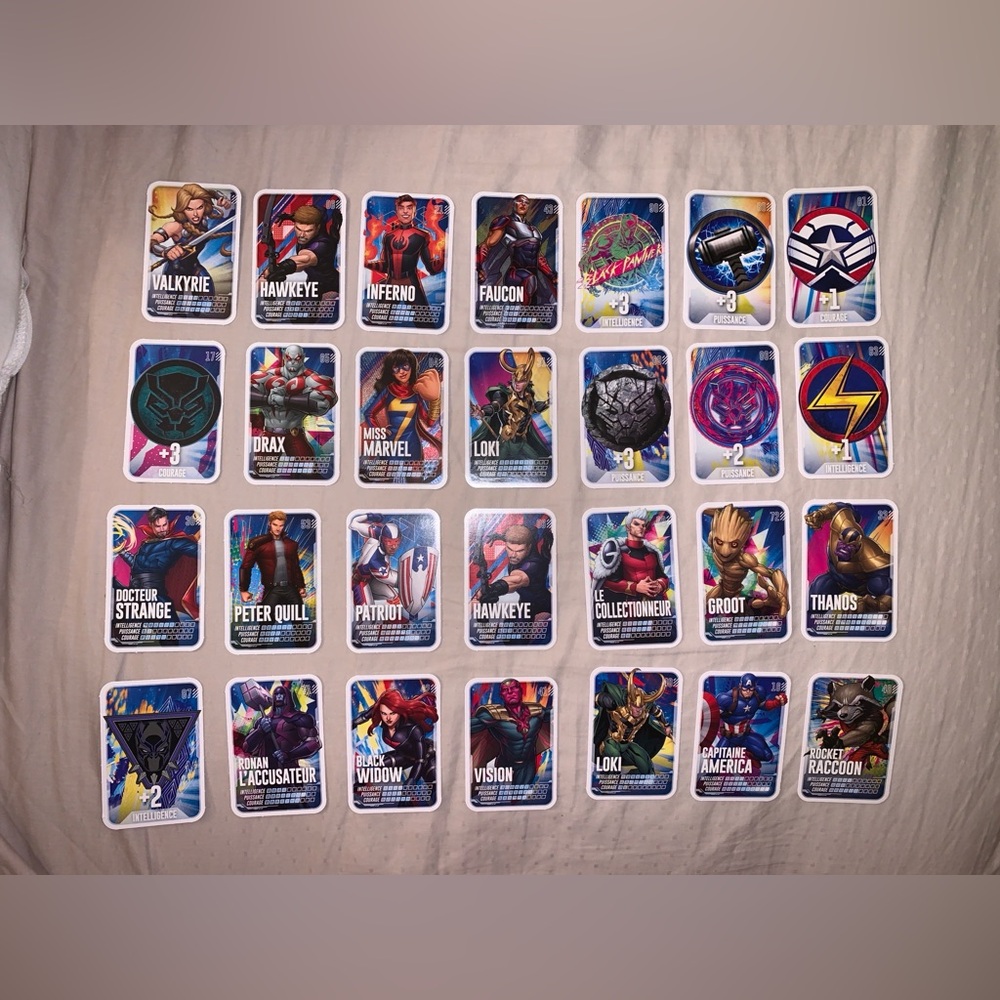 Marvel Maxi Loblaws Superhero Trading Cards Set Collectable 🩵 +4 special cards !